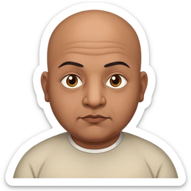 Bald Indian fat  sticker