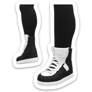 Micheal Jackson dancing shoe black white sock sticker