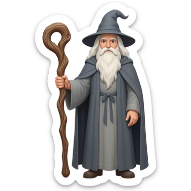 Gandalf the wizard sticker