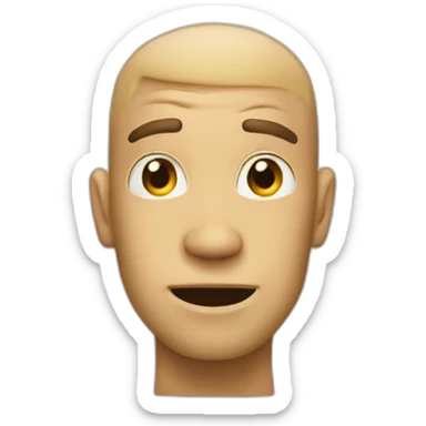 Head Shaking Horizontally sticker