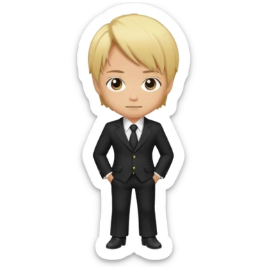 Related to chibi anime style characters of sanji animes character in 2d sticker