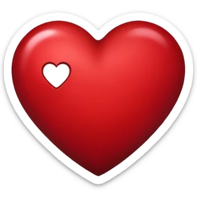 dark red heart sticker