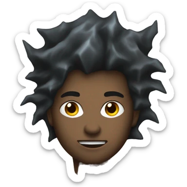 thunder or lightning black sticker