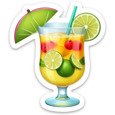 Tropical drinks in Cabo sticker