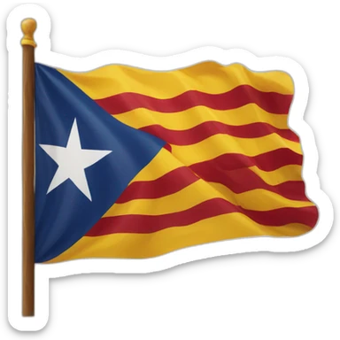 catalonian flag sticker