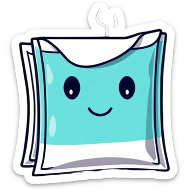 tissues and allergy medicine sticker