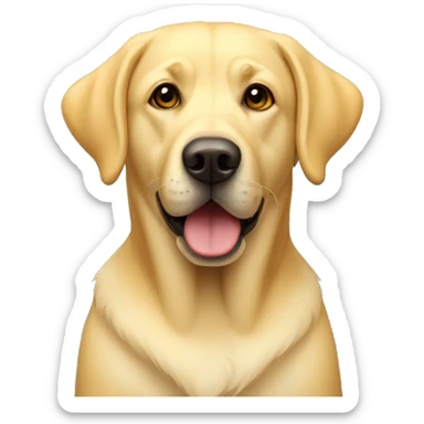 Yellow lab dog sticker