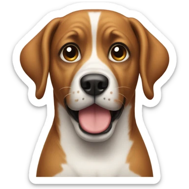 dog making the "no" gesture sticker