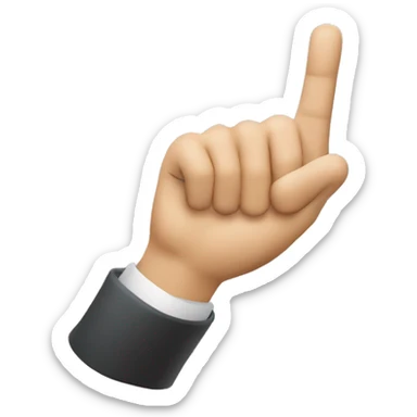 Signe valcin avec pouce refermer sur la paume sticker