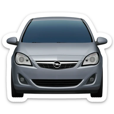 Opel Astra G front view sticker