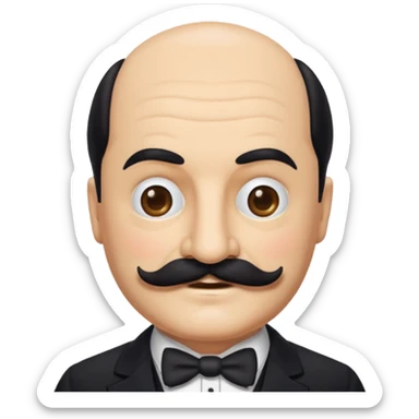 Hercules poirrot as an emoji sticker