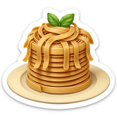 brown pasta sticker