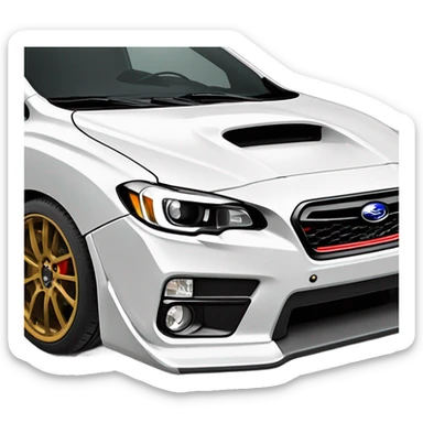 2014 white sti sticker