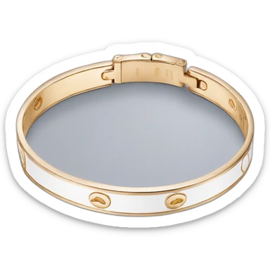 cartier love bracelet Gold white sticker