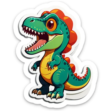 Cute T. rex sticker