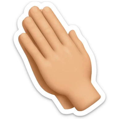 Prayer hands sticker