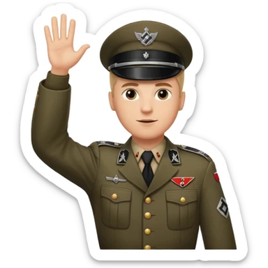 Nazi salut Hitler sticker