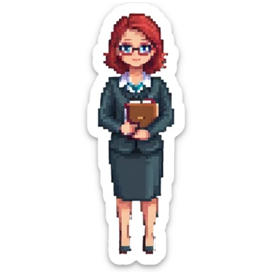 teacher standing sticker