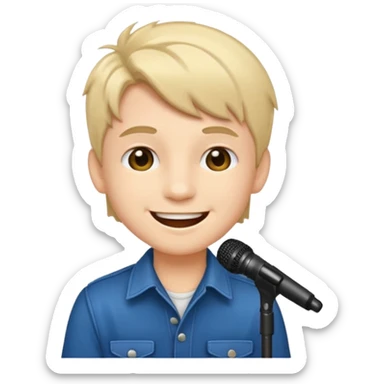 singer  boy sticker emoji
 sticker