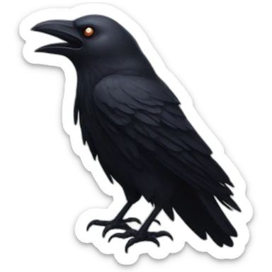 Crow cultist sticker