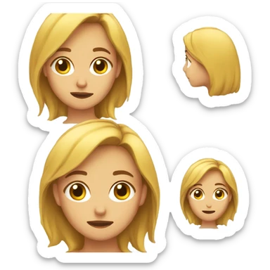 Una chica durmiendo  sticker