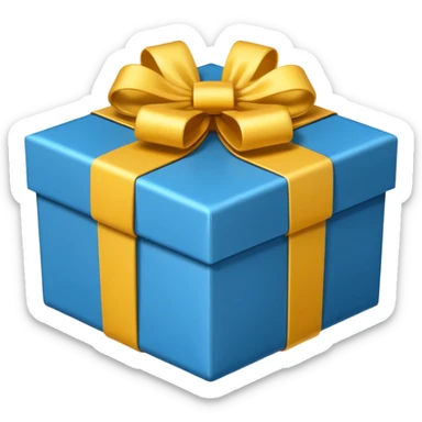 gift box with with open lid
 sticker