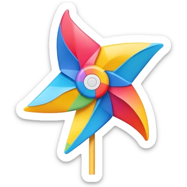 Pinwheel sticker