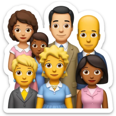 the simpsons, Different every character. sticker