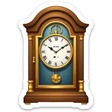 grandfather clock sticker