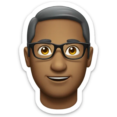 Delfín con gafas sticker