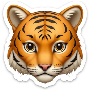 Lince combinado con un tigre sticker