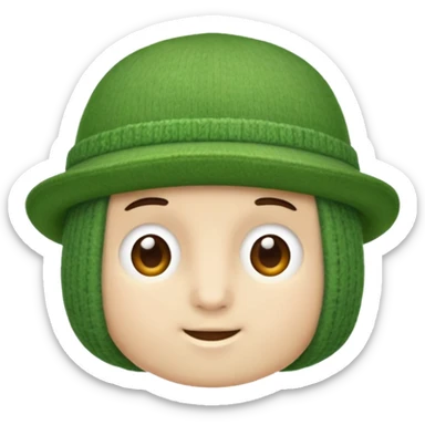 Green hat, Lost & Found Object. sticker