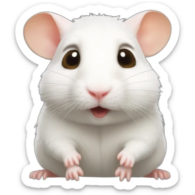 hamster mort(celui de d'Guilia) sticker
