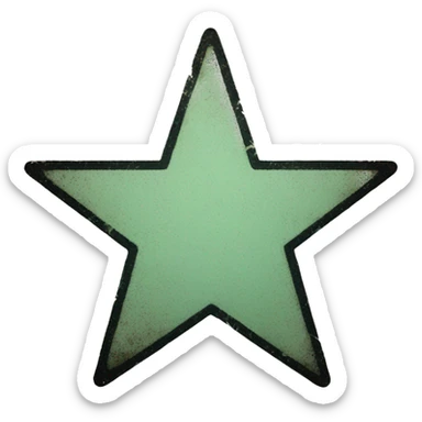 grunge star symbol sticker