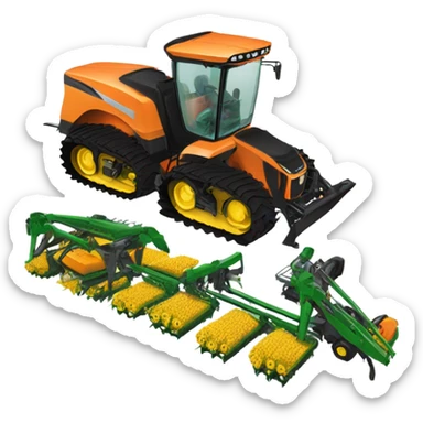 USA modern agricultural machine sticker