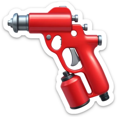 red Spray Gun sticker