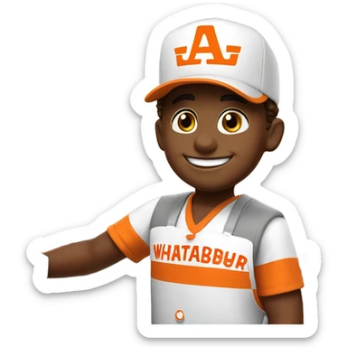 Boy that work at whataburger sticker
