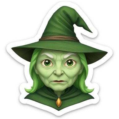 The witch Into the Woods less old sticker