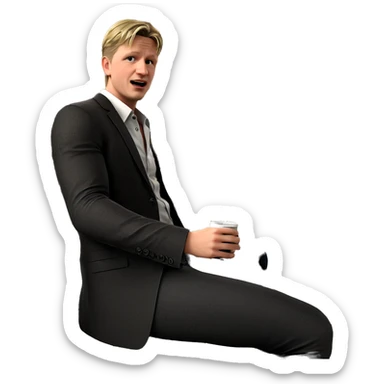 casual gathering at the bar sticker