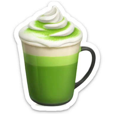 Matcha latte  sticker