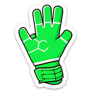 Soccer goalkeeper glove sticker