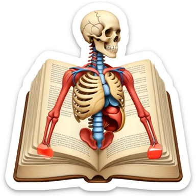  Anatomy books sticker