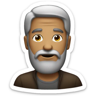 mysterious bearded guy sticker