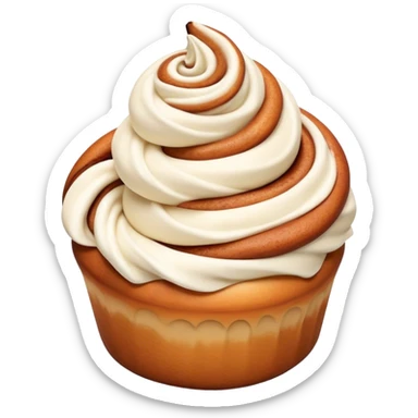 Cinnabon with a bow sticker