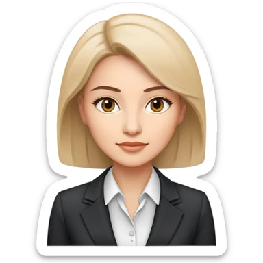 ceo woman confidently wears smart business attire sticker