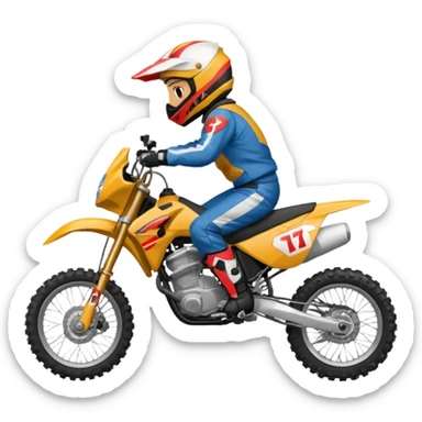 Roulig moto cross sticker