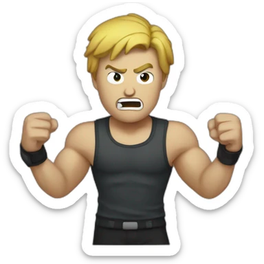 Geoff keighley fighting Angry Joe sticker