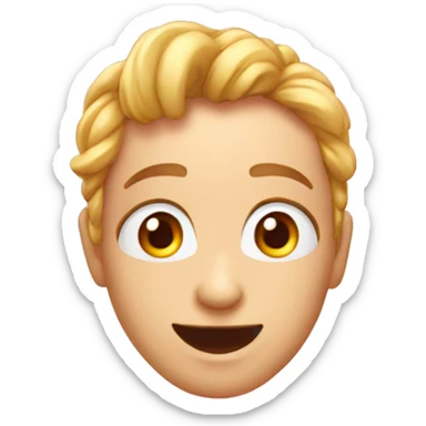 Crée-moi un emoji avec des cœurs dans les yeux comme les iPhone sticker