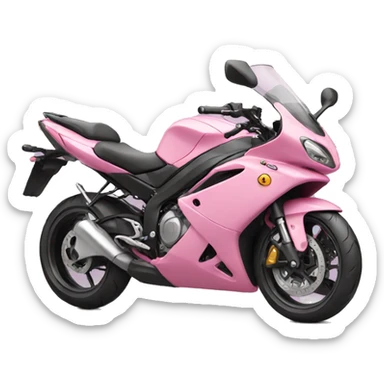 Pink motorbike sticker
