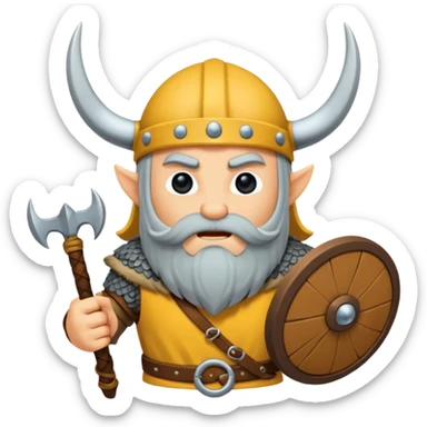 bana kick yayınları için sakallı sarışın viking abonelik rozeti oluştur ekipmanları tahta olsun sticker